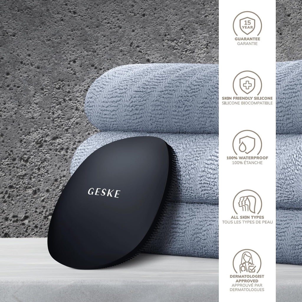 | Spazzola per Il Viso Smartappguided™ 4 in 1 | Spazzola per La Pulizia Del Viso | Spazzola Morbida in Silicone | Pulizia Del Viso Professionale | Pulizia Della Pelle