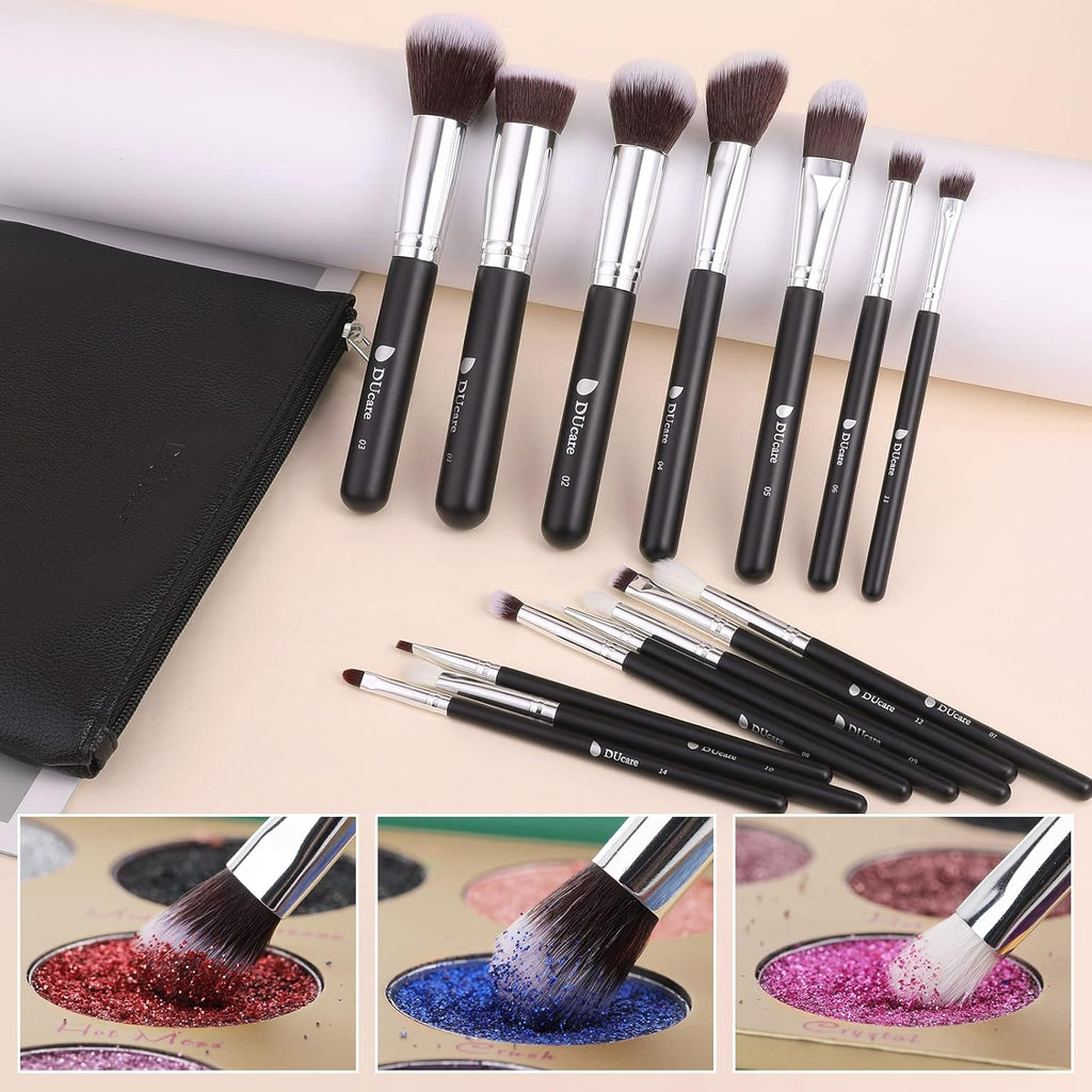 Pennelli Make up Set 15Pcs Pennelli Trucco Professionali Set Di Pennelli Da Trucco Con Del Sacchetto Case