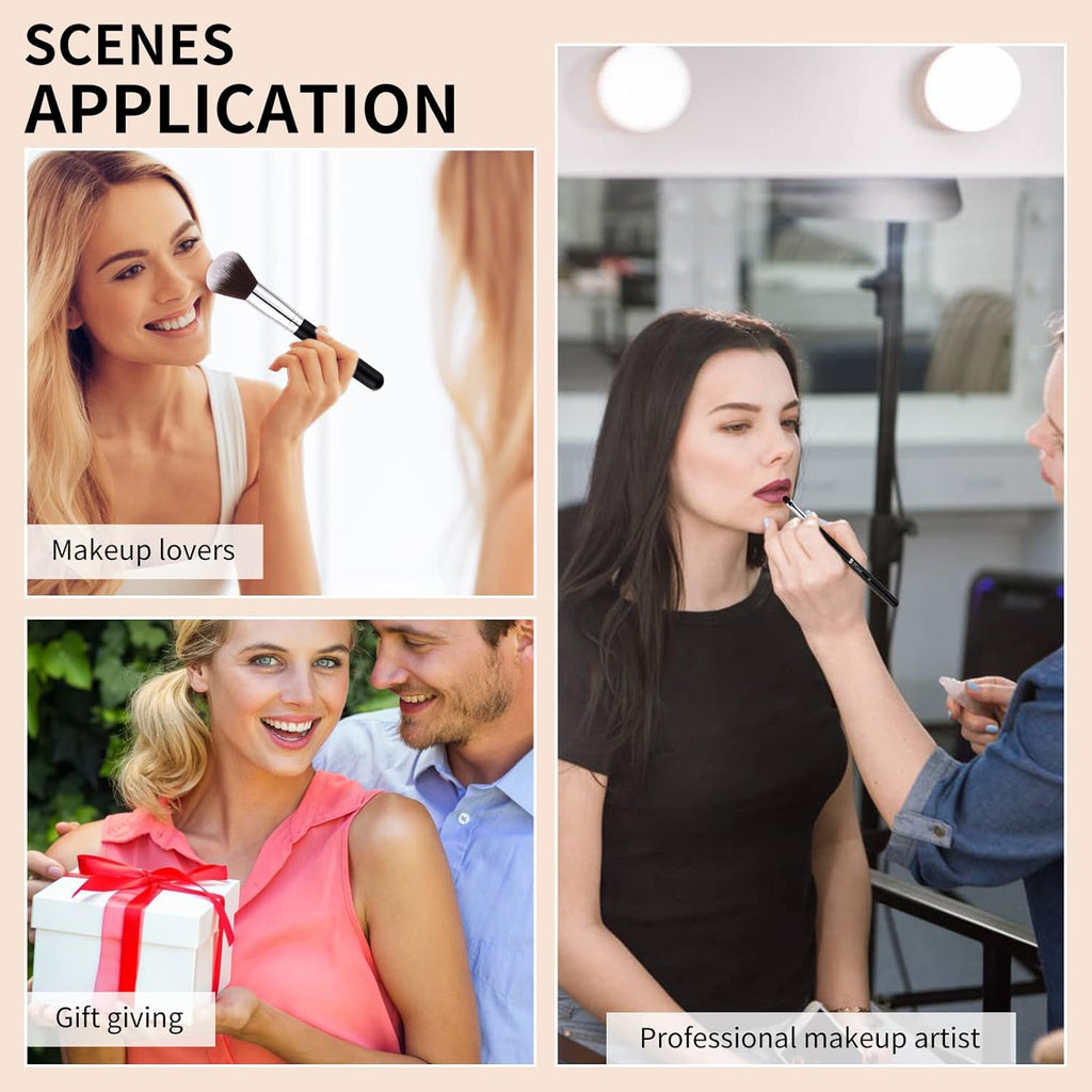 Pennelli Make up Set 15Pcs Pennelli Trucco Professionali Set Di Pennelli Da Trucco Con Del Sacchetto Case